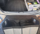 Foldable Fabric Car Trunk Organizer - Collapsible Storage Box for Vehicle Organization 60x37x31cm