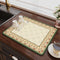Green flowers Kitchen Drying Mat - Super Absorbent Dish & Cup Drainer Pad 40x50cm