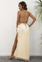 Apricot Lightweight Tassel Sarong - Sexy Beach Skirt Cover-Up 104x86cm