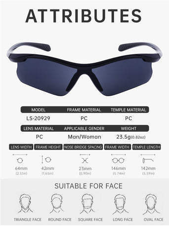 2 pcs Sports Cycling Windproof Sunglasses - UV Protection, Lightweight, Anti-Glare Design