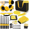 (Drill not included)Car Cleaning Supplies - Complete Auto Detail Brush Set for Interior, Exterior, Wheels & Tires - Power Scrubber Drill Brush Kit Included