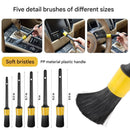 (Drill not included)Car Cleaning Supplies - Complete Auto Detail Brush Set for Interior, Exterior, Wheels & Tires - Power Scrubber Drill Brush Kit Included