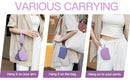 Beige Stylish Mini Wristlet Wallet - Nylon, Multi-Compartment Design