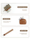 Cow brown Stylish Mini Wristlet Wallet - Nylon, Multi-Compartment Design
