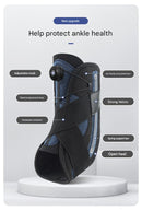 1 Pair Black And Blue Adjustable Ankle Brace - Compression Support for Running, Sports, and Ankle Recovery