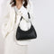 Black Women's Trendy PU Leather Shoulder Bag - Fashionable Underarm Hobo Bag with Adjustable Strap