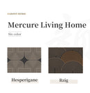 50*80cm Brown Style 6 Geometric Patterns Outdoor Entryway Mat - Non-Slip Welcome Rug for Front Door