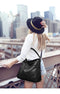 Black Spacious & Stylish  PU Leather Tote Bag -  Versatile Shoulder/Crossbody