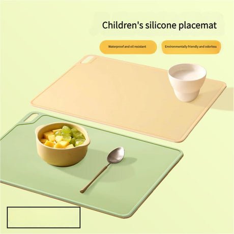 2 Pcs Pink Safe & Durable Silicone Placemat - Heat Resistant, Spill-Proof Table Protector for Kids & Adults(30*40CM)