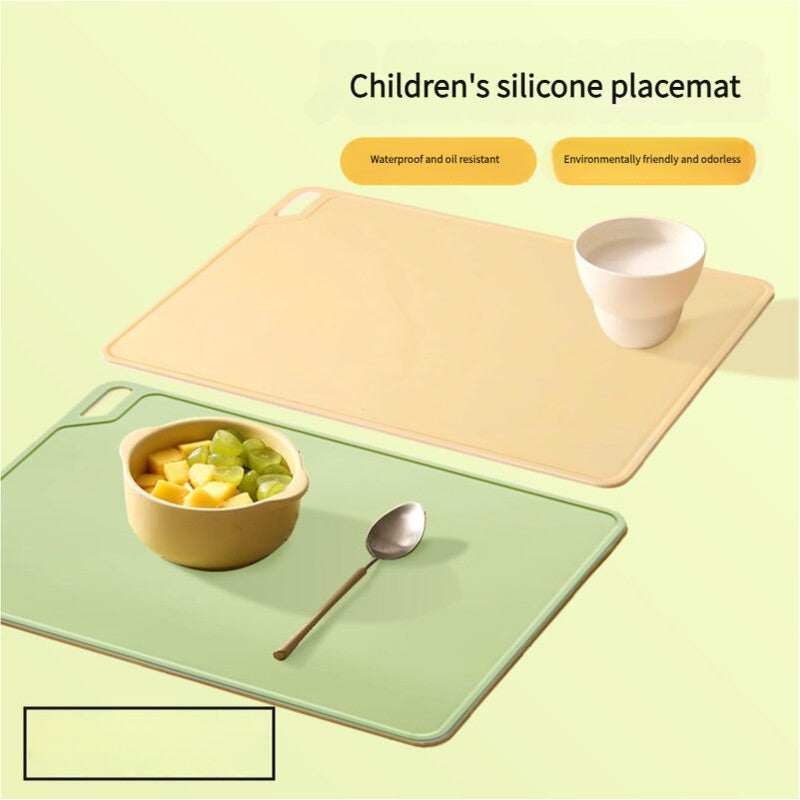 2 Pcs Pink Safe & Durable Silicone Placemat - Heat Resistant, Spill-Proof Table Protector for Kids & Adults(30*40CM)