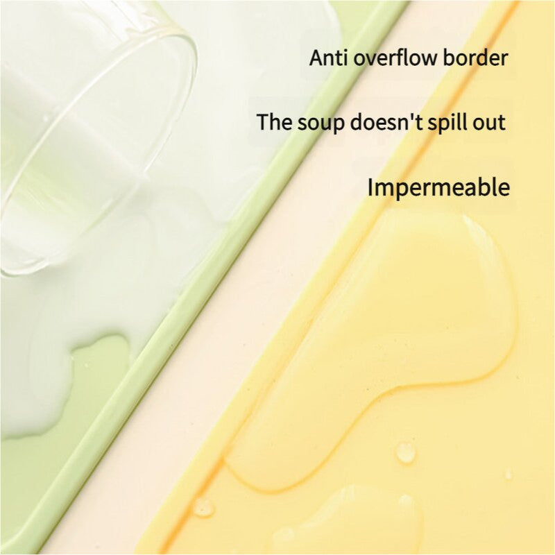 2 Pcs Pink Safe & Durable Silicone Placemat - Heat Resistant, Spill-Proof Table Protector for Kids & Adults(30*40CM)