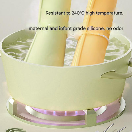 2 Pcs Green Safe & Durable Silicone Placemat - Heat Resistant, Spill-Proof Table Protector for Kids & Adults(30*40CM)
