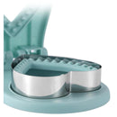 3 Pcs Red Heart Sandwich Maker Sealer - DIY Toast Pocket Bread Cutter & Sealer Mold (PP + 304 Stainless Steel)