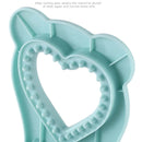 3 Pcs Grey Heart Sandwich Maker Sealer - DIY Toast Pocket Bread Cutter & Sealer Mold (PP + 304 Stainless Steel)