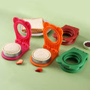 3 Pcs Red Round Sandwich Sealer & Cutter - Safe Hand Guard Design, DIY Pocket Bread Mold