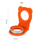 3 Pcs Green Round Sandwich Sealer & Cutter - Safe Hand Guard Design, DIY Pocket Bread Mold