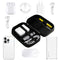 Beige Premium PU Leather Multi-Functional Travel Cable Organizer - Waterproof Digital Storage Pouch