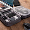 Grey Durable Three-Layer Earphone & Digital Organizer - Waterproof Cosmetic & Cable Storage Pouch(Photography props not included, only the bag)