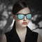 Black Frame + Black Temples + Photochromic Gray Lenses Unisex Aluminum-Magnesium Square Polarized Sunglasses - Stylish UV-Protective Driving Glasses with Case