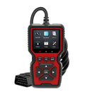 Black and Red OBD2 Scanner Car Diagnostic Tool - Engine Fault Code Reader