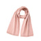 Pink Soft Wool-Blend Solid Color Knit Scarf for Women - Cozy Faux Cashmere Shawl