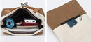Beige And Brown Canvas Tote Bag for Women - Multi-Use Shoulder Handbag & Backpack, Large Capacity, 30x10x40cm