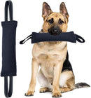 Black Durable 2-Pack Tug-of-War Dog Training Toy - Tear-Resistant, Safe & Interactive for All Breeds