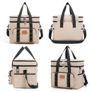 Black 23L Extra Large Insulated Cooler Bag with Double Layers - Perfect for Camping, Picnics, and Outdoor Adventures