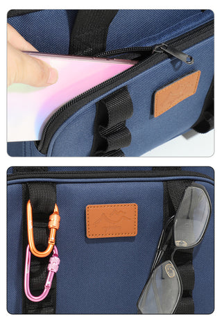 Black 23L Extra Large Insulated Cooler Bag with Double Layers - Perfect for Camping, Picnics, and Outdoor Adventures