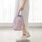 Green Lightweight Mesh Drawstring Beach Bag - Portable Travel Organizer for Toiletries and Essentials