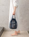 Purple Lightweight Mesh Drawstring Beach Bag - Portable Travel Organizer for Toiletries and Essentials