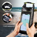 Black 2L Waterproof Phone Pouch - Multi-Functional PVC Dry Bag for Swimming and Water Activities