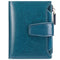 Dark Blue Premium Genuine Leather RFID Blocking Women's Wallet - Lightweight, Multi-Functional, and Stylish