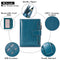 Dark Blue Premium Genuine Leather RFID Blocking Women's Wallet - Lightweight, Multi-Functional, and Stylish