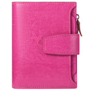 Dark Pink Premium Genuine Leather RFID Blocking Women's Wallet - Lightweight, Multi-Functional, and Stylish
