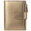 Bronze Premium Genuine Leather RFID Blocking Women's Wallet - Lightweight, Multi-Functional, and Stylish