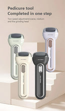 Black Electric Foot Grinder with USB Charging - Dual-Speed Callus Remover for Smooth, Exfoliated Feet