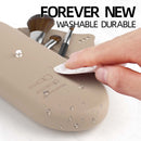 2 Pcs Beige Elegant Silicone Makeup Brush Storage Case - Travel-Friendly, Dustproof, and Multi-Functional