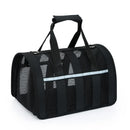 Size M Black Foldable Pet Carrier Bag - Lightweight, Breathable, and Spacious for All Seasons