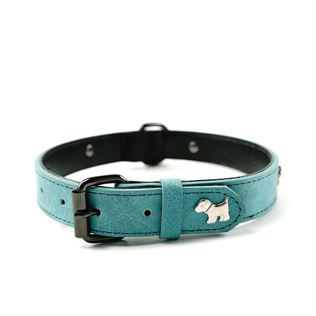 2 PCS Soft Leather Dog Collar - Adjustable & Durable for Medium/Large Dogs M-(58*2.5cm)