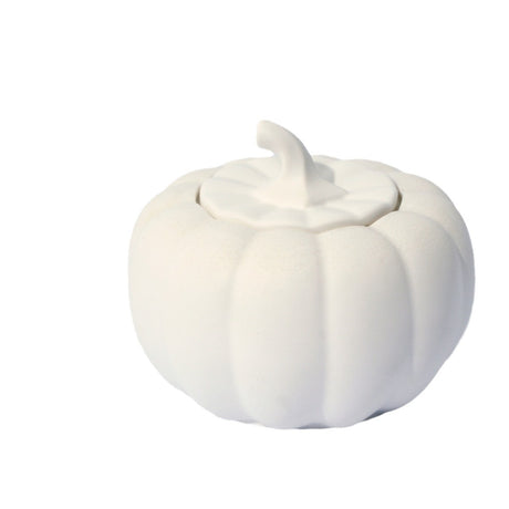 (English Pear Freesia)Ceramic Pumpkin Candle with Lid - Home Decor and Gift Ideas