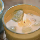 3 PCS (Blue bell)Macaron Crystal Stone Scented Candle - Aromatherapy Gift