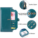 Retro Brown Large Capacity Women's Leather Wallet - RFID Blocking Card Holder