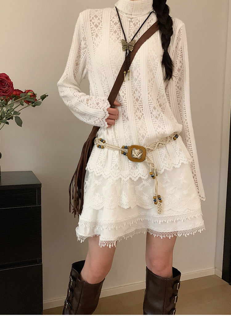 2 PCS Waist Rope Braid Ethnic Style Waist Chain - Beaded Bohemian Belt for Women