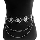 2 PCS (Style 1)Statement Body Chain Belt - Women's Sun Flower Waist Jewelry
