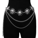 2 PCS (Style 1)Statement Body Chain Belt - Women's Sun Flower Waist Jewelry