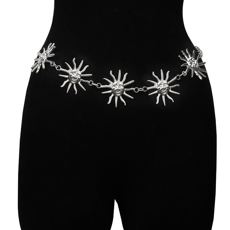 2 PCS (Style 2)Statement Body Chain Belt - Women's Sun Flower Waist Jewelry