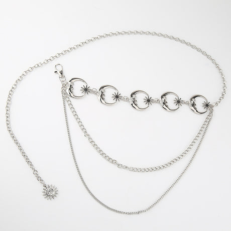 2 PCS (Style 3)Statement Body Chain Belt - Women's Sun Flower Waist Jewelry