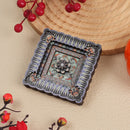 2-PCS 3D Wooden Fridge Magnet - Dunhuang Art Style, Creative Gift (Style 4)