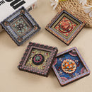 2-PCS 3D Wooden Fridge Magnet - Dunhuang Art Style, Creative Gift (Style 6)